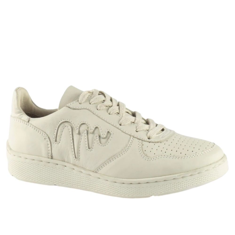 Sandro Moscoloni Marlin Leather Sneakers Size 9 Off White Men’s Retro Lace Up